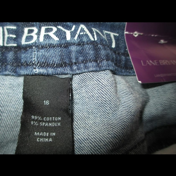 Plus Size 16 new Lane Bryant Denim Jean shorts women's - Picture 4 of 4